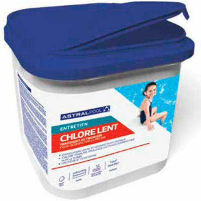 AstraPool - Chlore lent  - Galet 250g - Seau 5kg