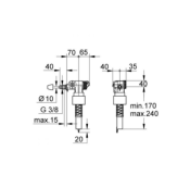 Robinet flotteur sortie latérale GROHE